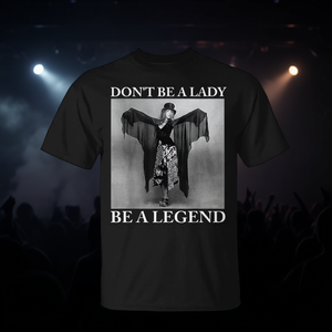 T-shirt avec citation de musique rock « Ne soyez pas une dame, soyez une légende » - Product Image 3