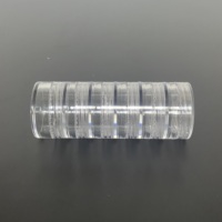 Pot à poudre à ongles en acrylique multicouche empilable 5g PS, récipient cosmétique transparent