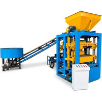 Machine à fabriquer des blocs par vibration hydraulique QT4-26 pour briques creuses en ciment et pavés