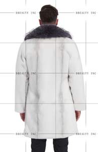 Abrigo de Visón con Cuello Chal para Hombre, Grueso, Suave y Esponjoso, para Invierno - Product Image 3