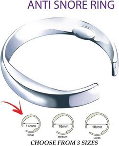Anel Magnético para Auxílio ao Sono, Tratamento de Acupressão para Ronco, Anel Magnético Elegante para Dispositivo <span class=keywords><strong>Anti</strong></span>-Ronco - Product Image 5