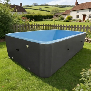 Piscine gonflable familiale extérieure en PVC sur mesure, grande capacité, diverses tailles, avec <span class=keywords><strong>accessoires</strong></span>, couverture, spa et massage, garantie 2 ans - Product Image 2