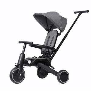 Tricycle multifonction <span class=keywords><strong>BEBELUX</strong></span> T8 pour bébé avec dossier inclinable et siège rotatif à pliage à un bouton pour les tout-petits - Product Image 3