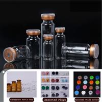 Flacons en verre transparent 3-60 ml pour la médecine esthétique, flacons vides, bouteilles en verre tubulaires, petite capacité, directement de l'usine