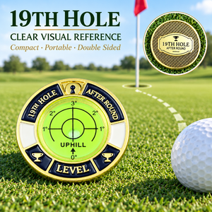 Niveau à bulle en métal pour green de golf, outil d'alignement de pente, conception double face, accessoires de golf en gros, fourniture d'usine - Product Image 3