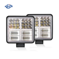 HAIZG Nouvelle couleur jaune et blanche carrée tout-terrain 4X4 4 pouces 177w phare de voiture led phare de travail pour camion SUV