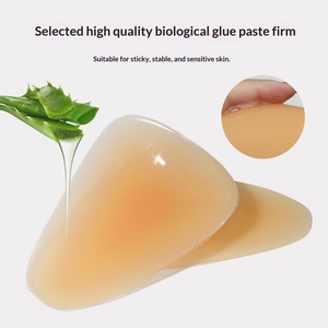 Duurzame, onzichtbare siliconen heup- en billenpads voor heren- en damesondergoed, bodysuit shaper, comfortabele druppelvorm - Product Image 4