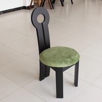 Chaise de salle à manger nordique simple en bois massif avec dossier rétro, mobilier de maison pour salon et chambre, chaise de loisirs style Wabi-Sabi