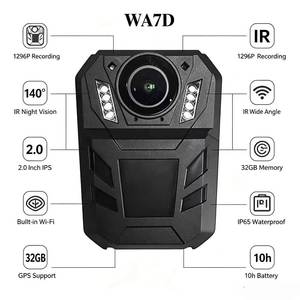Multi <strong>Installation</strong> WA7D Body Worn <strong>Camera</strong> HD Video Recorder Built in Large Battery for Long Time Recording - Product Image 1