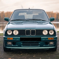 Kit de Carrocería E30 M Sport para BMW Serie 3 E30 1982-1994 2/4 Puertas, Plástico PP Negro Pulido, Juego Completo de Parachoques y Otras Piezas de Carrocería