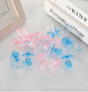 Ornements de sucette en acrylique transparent HLC, décorations suspendues en cristal, décoration de table pour baby shower, fournitures pour fête de baptême de bébé - Product Image 5