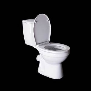 Ensemble de sanitaires en céramique de style européen, 2 pièces, toilettes à chasse d'eau par gravité Vitra, siphon en P, WC Vitra, toilettes deux pièces - Product Image 3