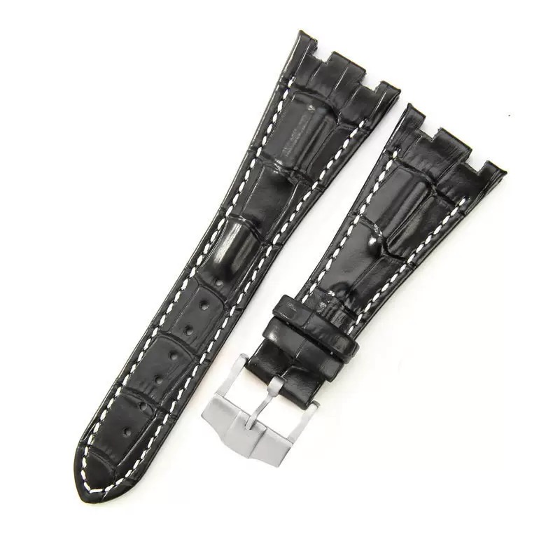 Black white stitch+pin buckle