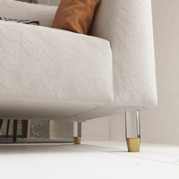 Pieds de meubles en acrylique transparent de luxe de haute qualité pour canapé, table, armoire, accessoires de support et quincaillerie