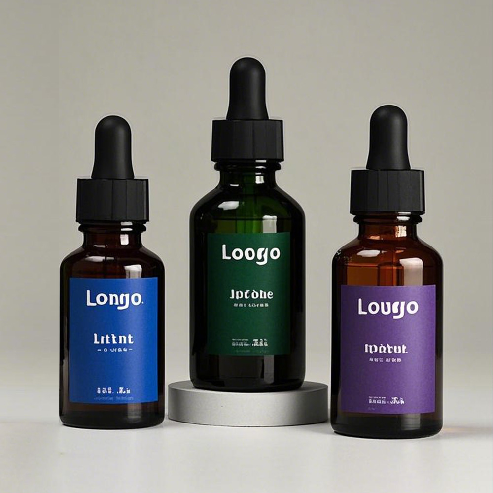 green bottle with dropper