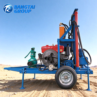 Machine de forage de puits profonds avec moteur diesel et système hydraulique pour l'extraction d'eau, le développement des eaux souterraines et l'alimentation rurale