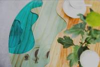 Table moderne en résine époxy, meuble en bois de rivière, vague de mer, rivière, Art de luxe, bricolage
