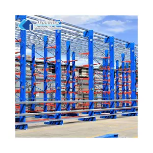 Jracking Customized Cantilever Racking With Metal Double Side Arms For Warehouse