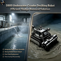 Robot de dragage sous-marin FORBEST D800 avec moteur et PLC 380V, distance de déplacement maximale de 80 m, large couverture d'opération sous-marine
