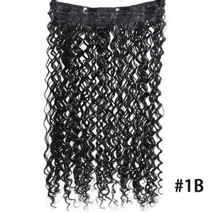 Perruques de cheveux Remy pour femmes européennes américaines <span class=keywords><strong>Clip</strong></span>-in Ceinture réglable Fluffy Roll Clips Ligne de pêche Naturel - Product Image 6