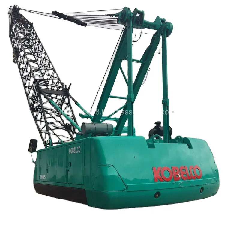 ต้นฉบับญี่ปุ่น Kobelco 7055 Crawler Crane,ใช้ญี่ปุ่น Kobelco 50ton Crawler Crane สำหรับขายในประเทศจีน