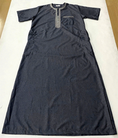 CCY 2026 Été Boubou Homme pour Ramadan Islamique Musulman Maroc Broderie Col Thobes Jubbah Qamis Hommes Caftan Arabe