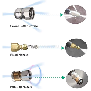 Kit de Limpieza de Alcantarillado de 30 M Compatible con Hidrolavadoras Kärcher, Manguera Limpiadora de Drenaje de Alta Presión de 100 Pies y 5800 PSI, 1/4 de Pulgada, Herramientas para Limpieza de Coches - Product Image 2