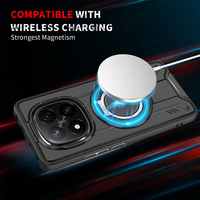 Coque de téléphone portable Xiaomi Note 13 Redmi, design robuste, antichoc, magnétique, en TPU, avec support rotatif à 360°, protection arrière