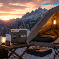 Station d'alimentation portable Solarplay 3840Wh, générateur solaire 3600W, charge rapide AC, alimentation de secours pour la maison en UE