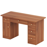 Bureau d'ordinateur en bois moderne et simple pour étudiant avec tiroirs