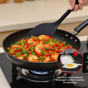 New <span class=keywords><strong>6</strong></span> cái chịu nhiệt cấp thực phẩm silicon Đồ dùng nấu ăn muỗng không dính nhà bếp đồ dùng thiết lập đồ dùng nhà bếp - Product Image 5