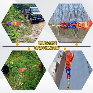 Bloque de elevación de un solo pomo tipo abierto con certificación CE y grillete de alta resistencia para elevadores de construcción - Product Image 6