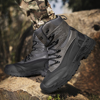 Bottes tactiques mi-hautes à semelle en caoutchouc pour hommes, antidérapantes et résistantes à l'usure, pour le travail en extérieur – Prix usine