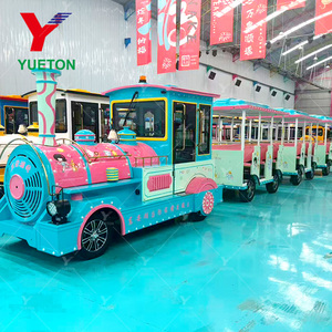 Tren Turístico Eléctrico de Lujo con 27-42 Asientos |   Autobús Turístico Personalizado sin Rieles |   Atracciones de Diversión Profesionales con Certificación CE - Product Image 2