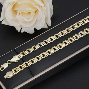 Jxx 14K oro <span class=keywords><strong>tulipano</strong></span> <span class=keywords><strong>collana</strong></span> con catena a maglia personalizzabile all'ingrosso catene cubane in ottone materiale - Product Image 6