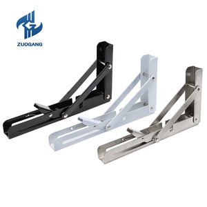 Zuoang ağır Metal katlanır parantez dayanıklı ve pas olmayan çelik masa ve duvara monte raflar için - Product Image 3