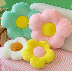 Coussin de siège à motif floral tournesol en peluche, rembourrage en coton PP, personnalisable pour bureau et voiture - Vente en gros - Product Image 6