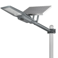 Lampe solaire à panneau solaire LED divisé SMD 100w 200w 300w 400w, étanche IP65, en aluminium, pour extérieur, éclairage solaire de rue avec télécommande