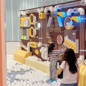 Equipo de juegos infantiles de plástico blando para interiores Juegos de pared de bolas para niños para centros comerciales - Product Image 1