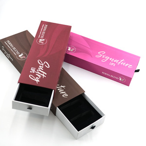 Rigid Drawer Personal Care Lipstick Set Packaging Paper Lipgloss Box Private Label Logo Package