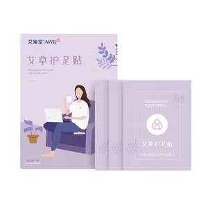 50 Chân Trung Quốc thạch cao Detox Foot Pads với cây ngải & Than Pain Relief căng thẳng cứu trợ mệt mỏi & ngủ Viện trợ