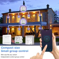 Module d'interrupteur intelligent WiFi Tuya 1 ou 2 voies, design en barre, alimenté électriquement, en PC, télécommande vocale, compatible Alexa Google Home