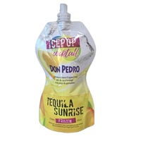 Poches liquides réutilisables debout, organiques, rechargeables, à presser pour le stockage du yaourt, des fruits, du lait, de la nourriture pour bébé, de la purée, des boissons liquides