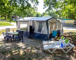 Tende <span class=keywords><strong>Bungalow</strong></span> di Lusso <span class=keywords><strong>in</strong></span> Tela con Struttura <span class=keywords><strong>in</strong></span> Acciaio Impermeabile per Quattro Stagioni, con Due Camere da Letto - Product Image 2