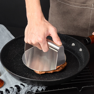 Kit d'accessoires pour <span class=keywords><strong>presse</strong></span> à hamburgers <span class=keywords><strong>professionnelle</strong></span> de haute qualité, en acier inoxydable, <span class=keywords><strong>presse</strong></span> à hamburgers ronde pour hamburgers écrasés - Product Image 2