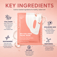 Masque facial bio-collagène transparent hydratant et nourrissant en profondeur pour une peau éclatante en une nuit
