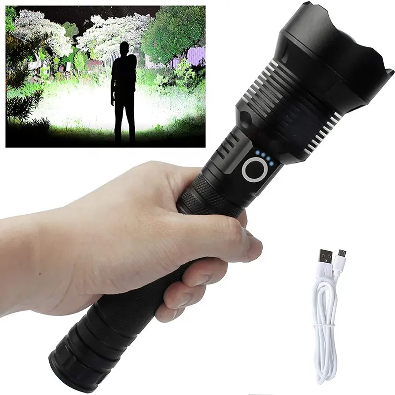 Best Lanterna Linterna Linternas Super Powerful Xhp70.2 High Lumenl Recargable Led Flashlights & Torches