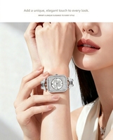 Montre à quartz BELBI pour femme, incrustée de diamants, avec bracelet en titane, résistante à l'eau 10m, bijoux de mode, vente en gros fabricant