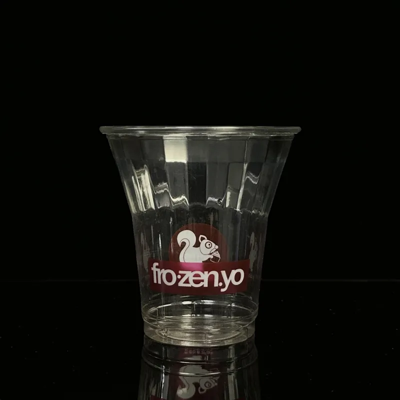 Vasos de plástico transparente desechables impresos personalizados de 4-32 Oz, agua, hielo, café, vino, cerveza, batido, taza con tapas para fiesta