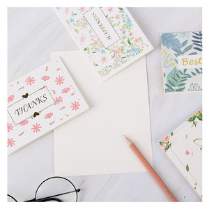 Set di Biglietti di Ringraziamento in Cartoncino con Motivi Assortiti e Buste <span class=keywords><strong>per</strong></span> Matrimoni, Festività, Piccole Imprese, Vendita all'Ingrosso, Logo Personalizzato Digitale - Product Image 4